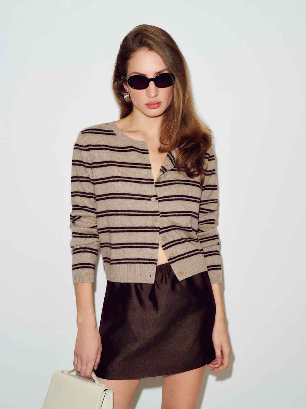 Clara Cashmere Crew Cardigan | Reformation (Global)