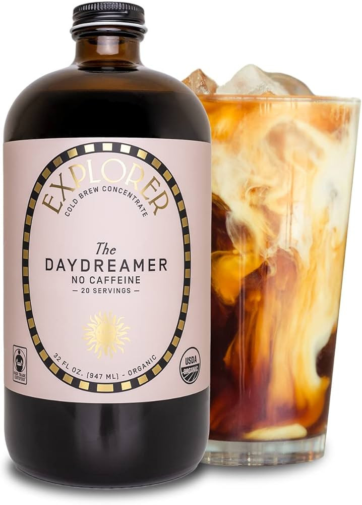 Explorer Cold Brew Coffee Decaf Concentrate | 32 fl oz I Organic Swiss Water Process | Gluten Fre... | Amazon (US)