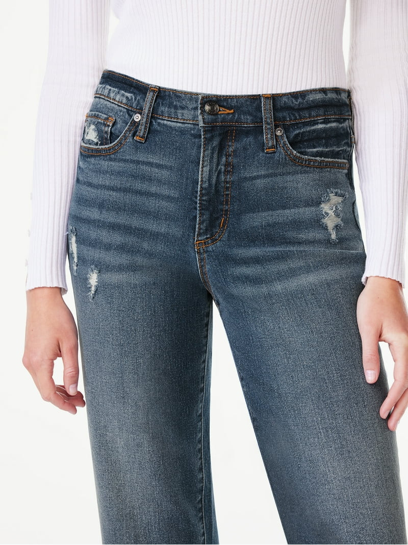 Scoop Women's and Women's Plus Benton Cuffed Ankle Jeans, 25", 27", and 29" Inseams, Sizes 0-26W | Walmart (US)