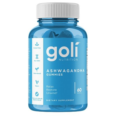 Goli Nutrition Ashwagandha Dietary Supplement Vegan Gummies - 60ct | Target