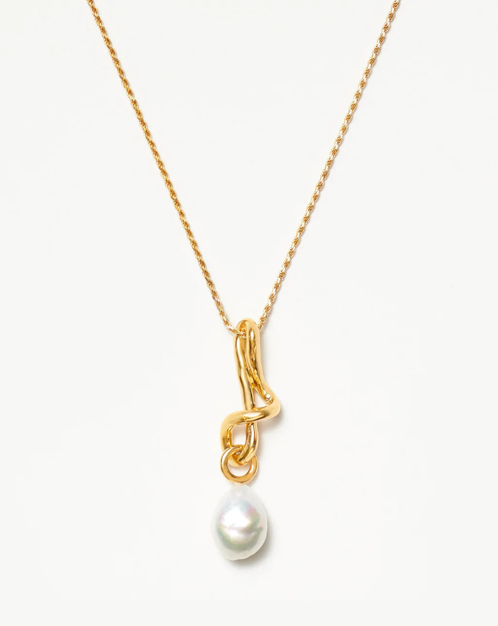 Molten Baroque Pearl Drop Pendant Necklace | Missoma