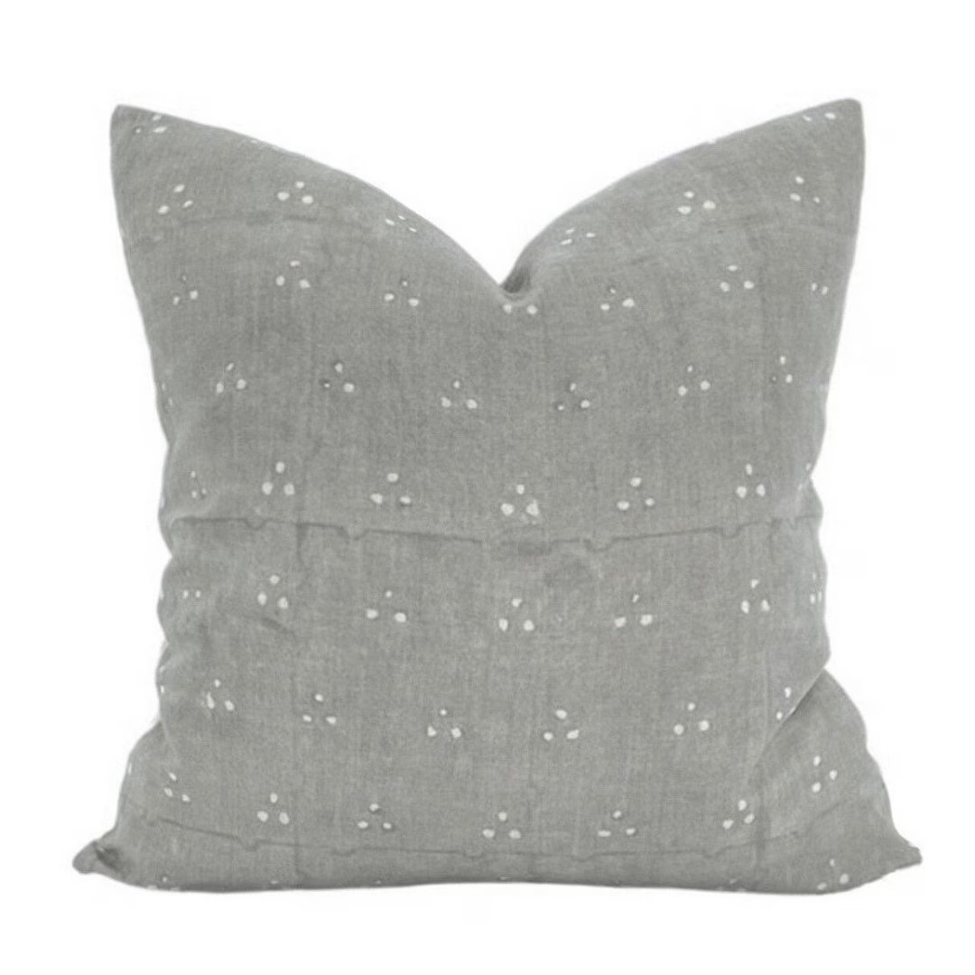 Designer portola Nishaan Blue Pillow Cover // Gray - Etsy | Etsy (US)