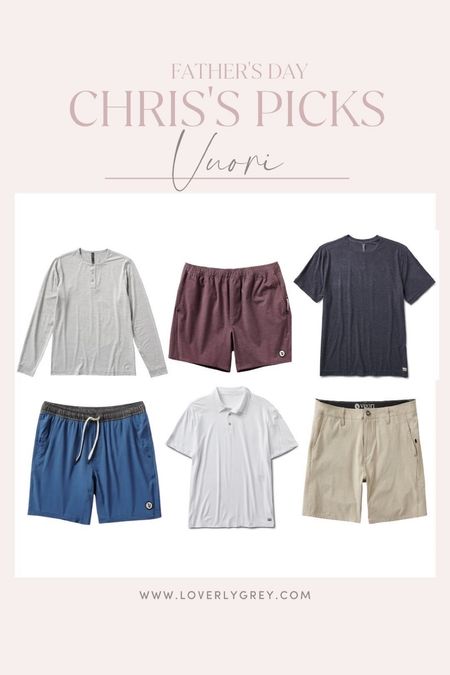 Some of Chris's favorite pieces from Vuori perfect for Father's Day! 

#LTKmens #LTKGiftGuide #LTKFind