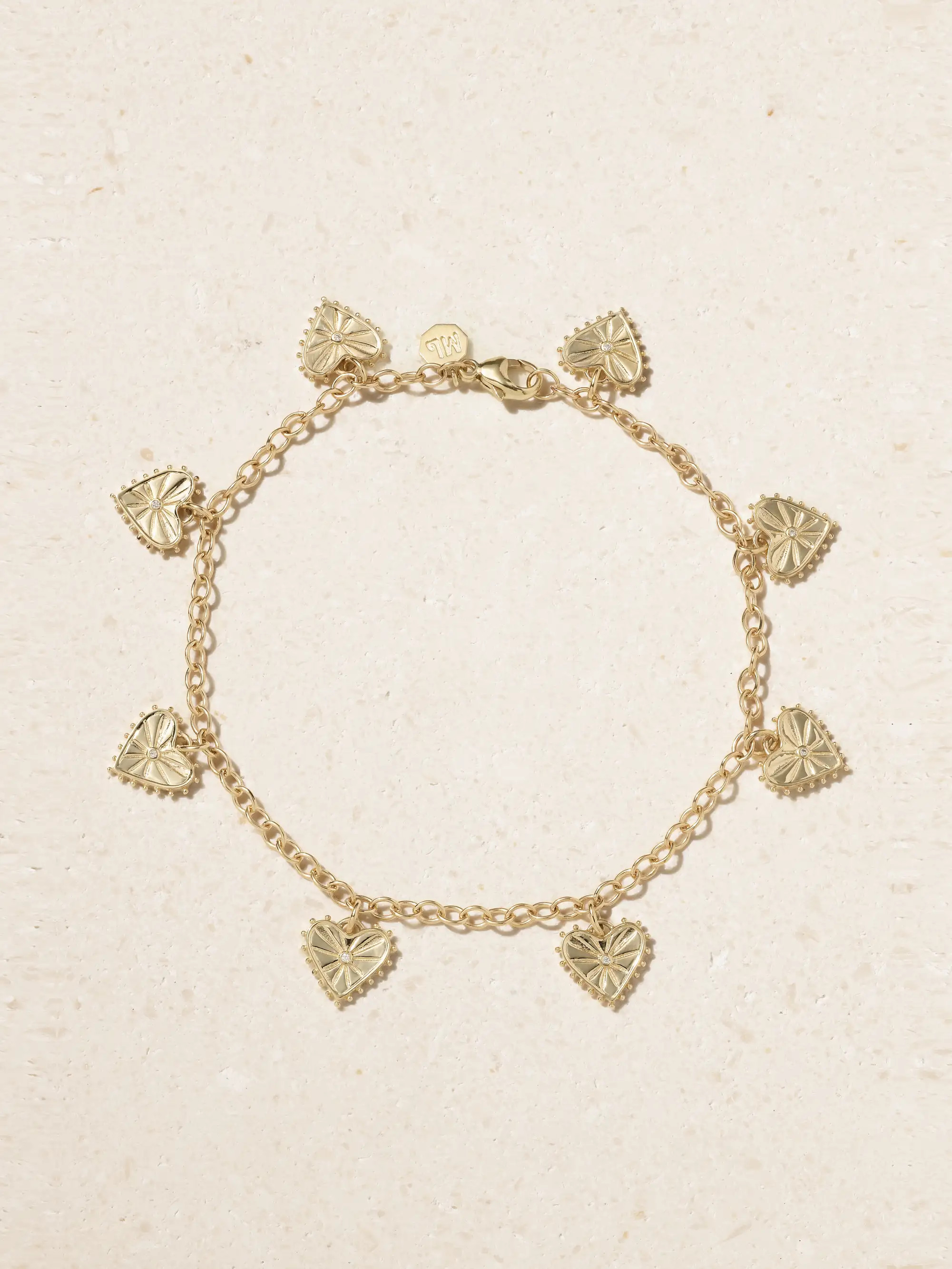 Agape 14-karat gold diamond anklet | NET-A-PORTER (US)