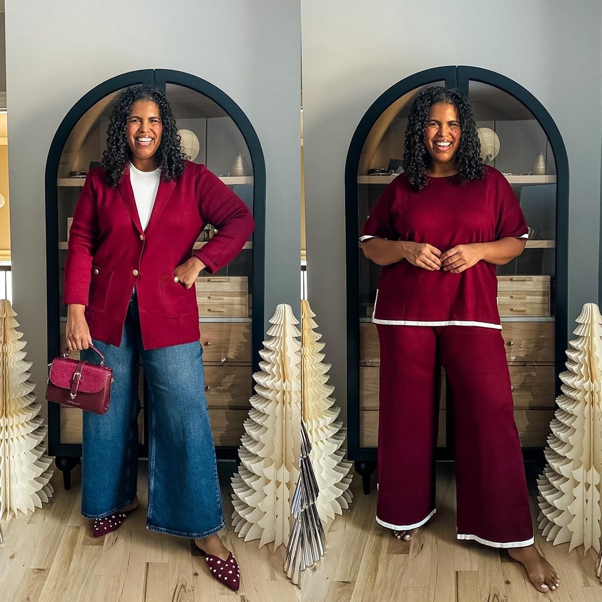 Stylish and comfy! Loving these Amazon finds for a great day look. I’m wearing size xxl in blacker and white shirt, size 3x in plus lounge set (I’d stay true to size however) and size 20 in the jeans. amazonfashion #workdaystyle

#LTKStyleTip #LTKPlusSize #LTKHoliday