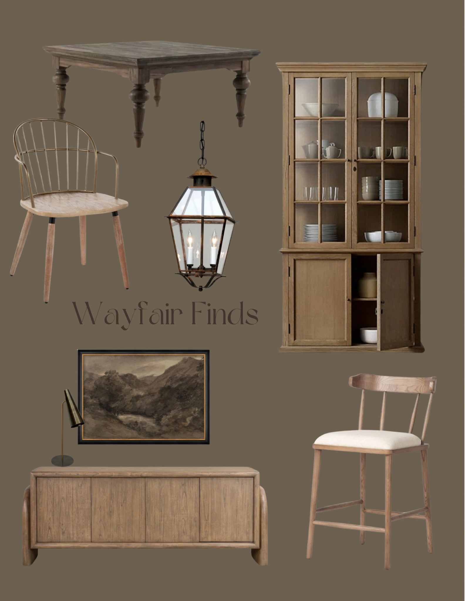 Loving these new Wayfair finds! Hutch, counter stools, pendant, art, console, chairs 

#LTKSaleAlert #LTKStyleTip #LTKHome