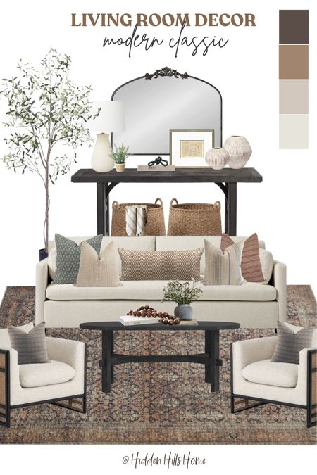 Living room decor ideas! Modern Classic living room design, living room inspiration, family room mood board #livingroom

#LTKsalealert #LTKstyletip #LTKhome