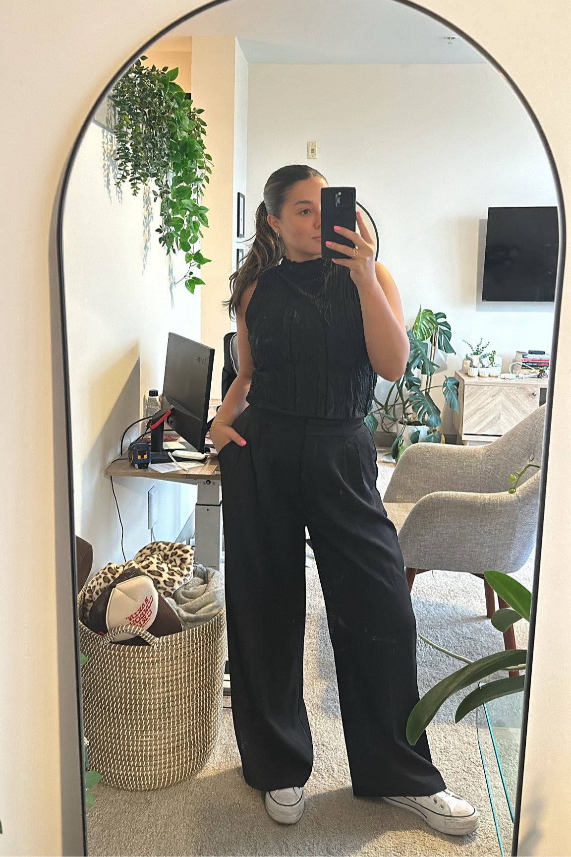 Another all black, cozy but professional outfit for work. Make it easy on yourself with these basics. 

#amazon #workwear #allblack #workoutfit #converse 

#LTKFindsUnder100 #LTKWorkwear #LTKStyleTip
