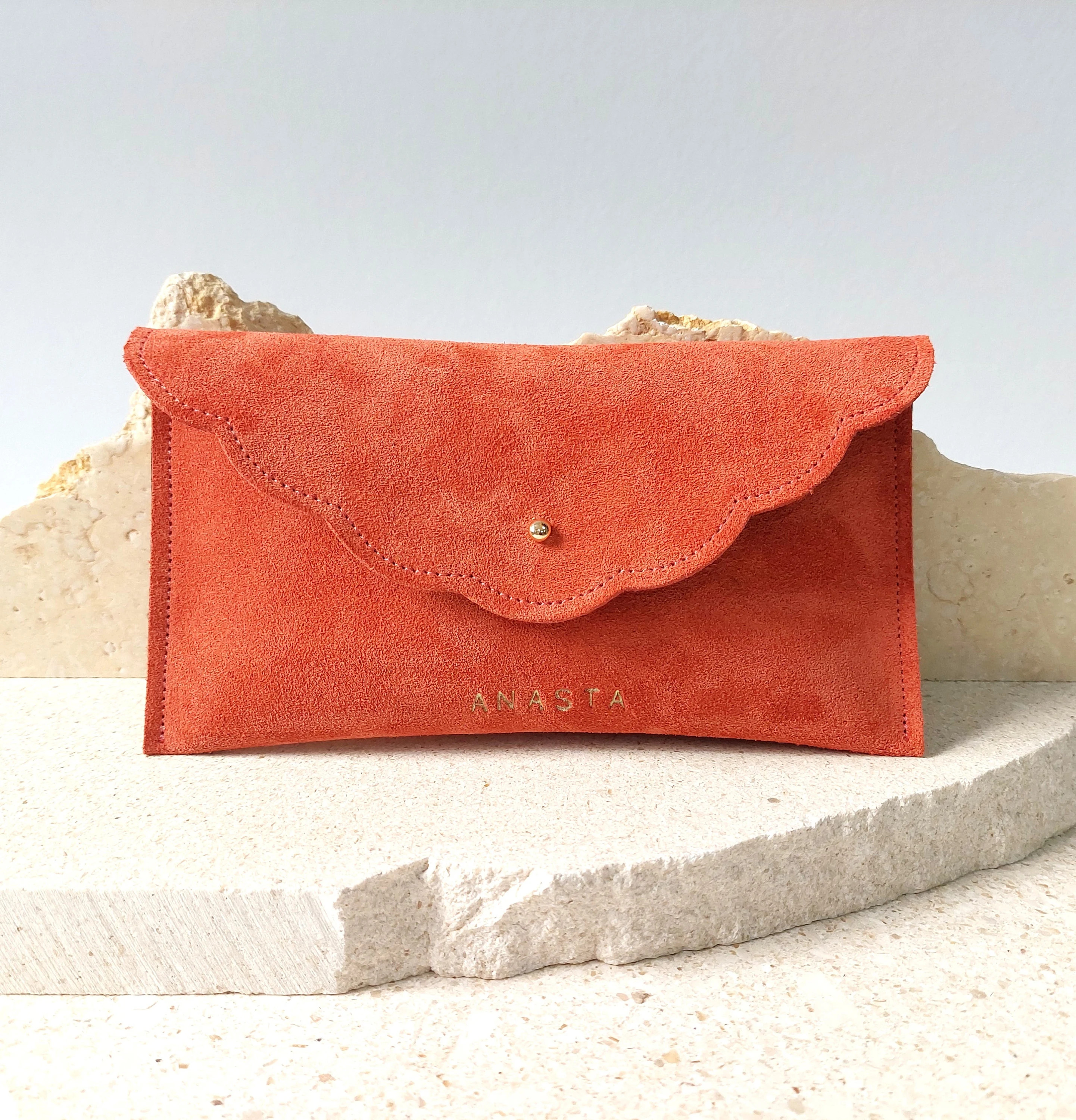 Personalisierte Wildleder Leder Beutel, Handgelenk Clutch, Brautjungfer Geschenk | Etsy (Global)