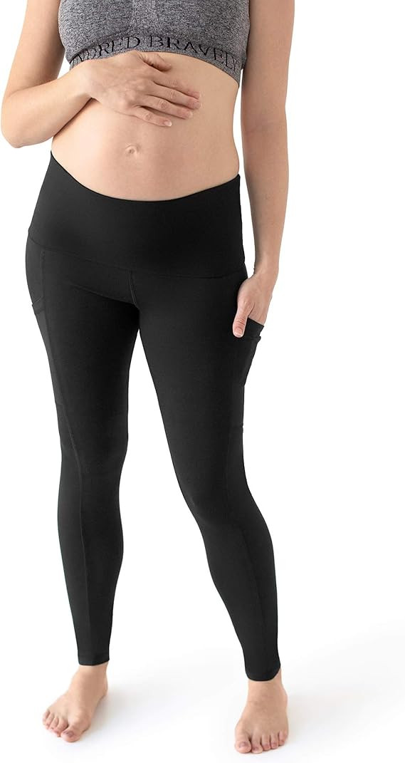 Kindred Bravely Louisa Ultra High-Waisted Over The Bump Maternity/Pregnancy Leggings | Amazon (US)