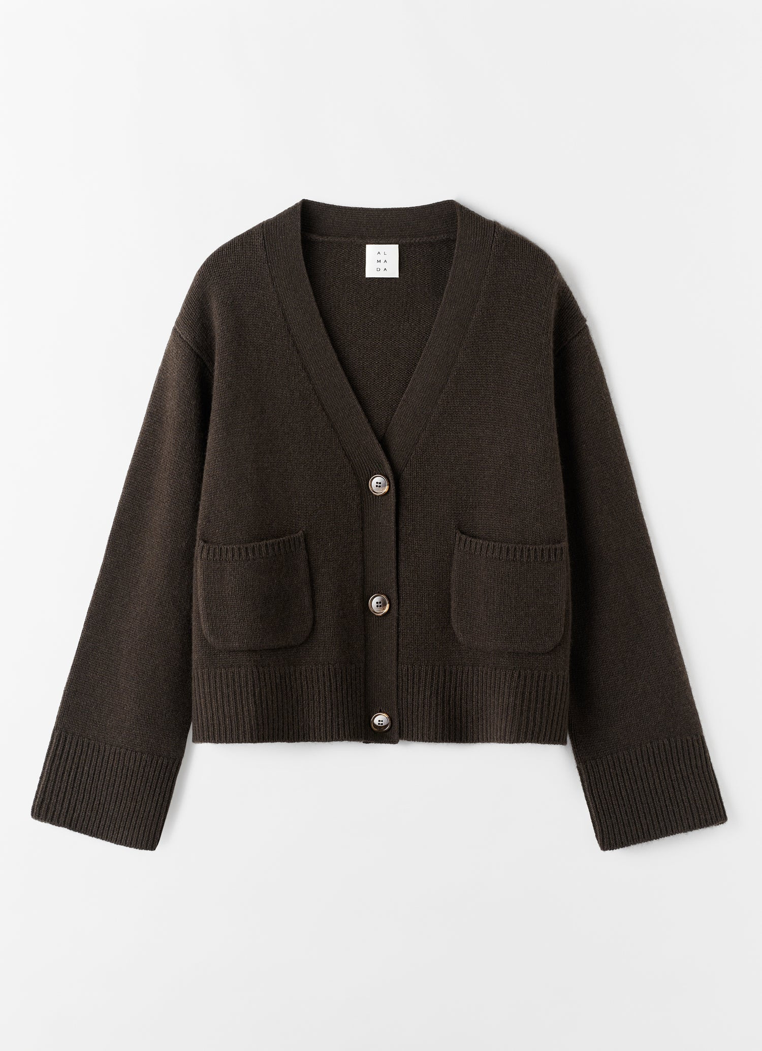 Beja Cardigan, chocolate | Almada Label