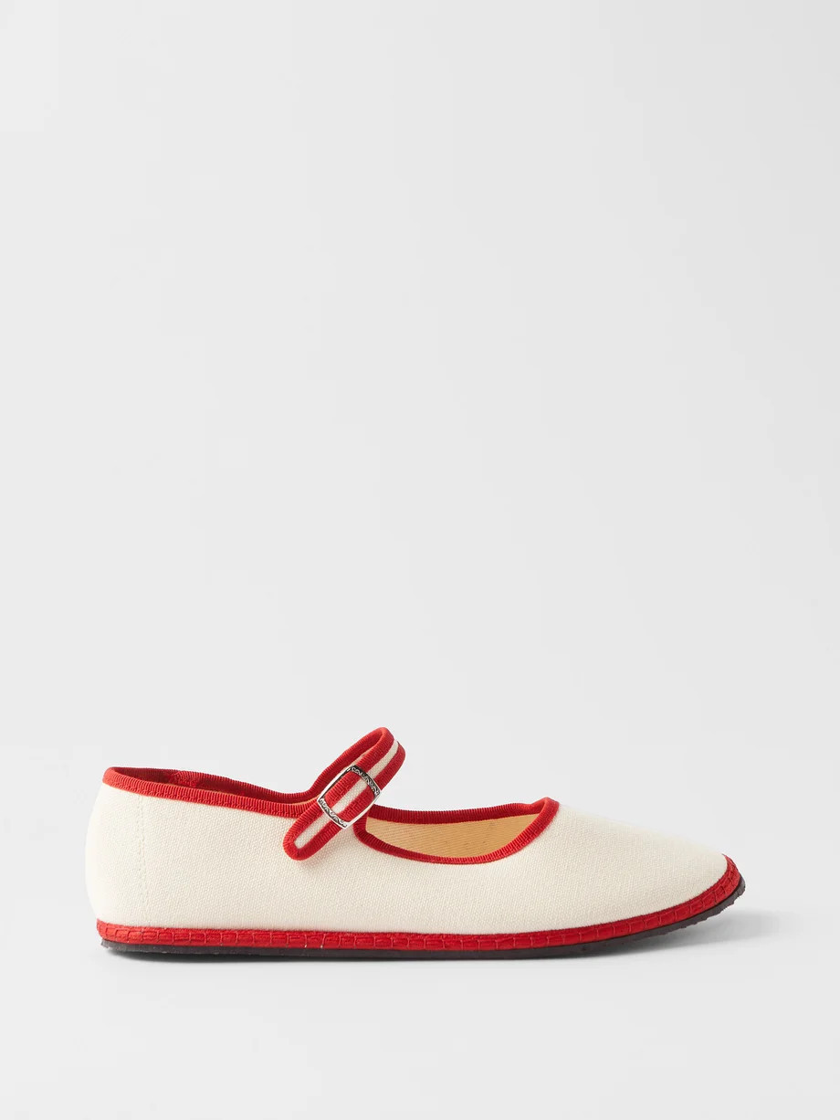 Cotton-canvas Mary Jane flats | Vibi Venezia | Matches (US)