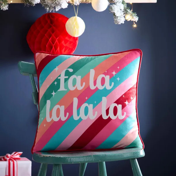 Fusion Fa La La Square Cushion | Dunelm