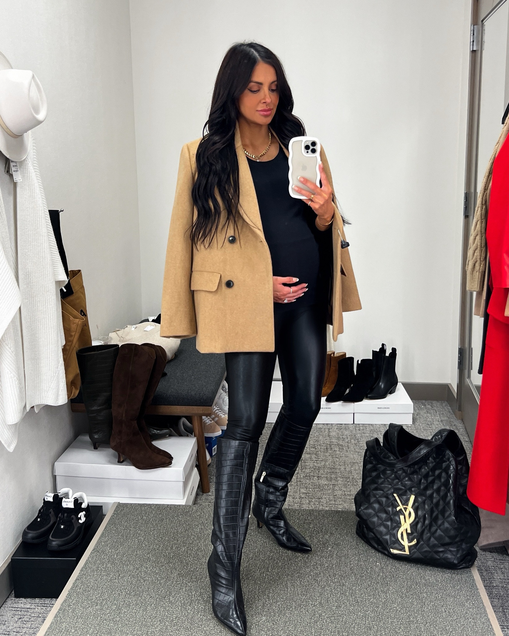 Nordstrom anniversary sale outfit / NSALE style picks
Camel blazer 
Commando faux leather leggings on sale 
Nordstrom croc boots 

#LTKWorkwear #LTKShoeCrush #LTKxNSale