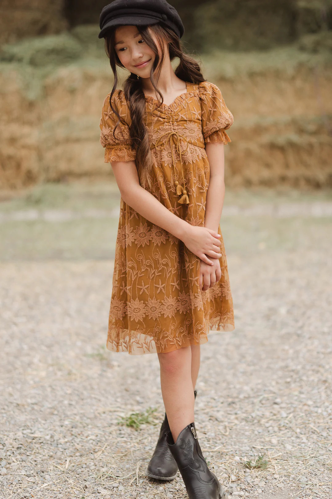 Mini Honey Dress in Brown Lace | Ivy City Co
