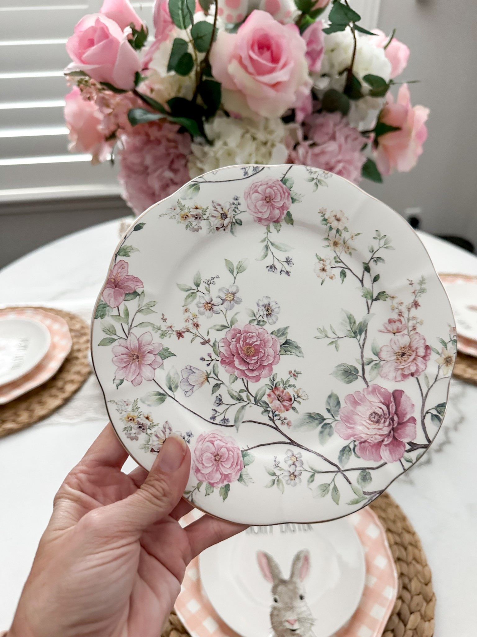 Found the perfect floral appetizer plates for my table after Easter decor is put away. Love the flowers and going to get some daisies and maybe a little new soon for spring. #spring #springdecor #springtable #springplates #coquette #flowerdishes #springdecor #springtablescape 

#LTKHome #LTKSeasonal #LTKStyleTip