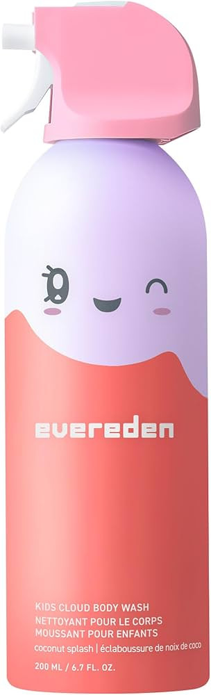 Evereden Kids Foam Soap, Cloud Body Wash (6.7 fl. oz., Coconut Splash): Spray, Shape & Splash: Th... | Amazon (US)