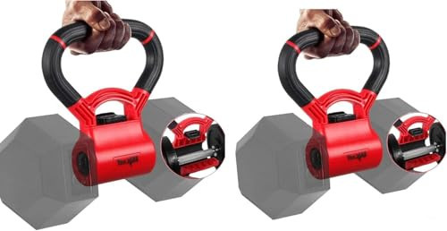 Yes4All Kettlebells Grip, Dumbbell Grip Handle, Convert Dumbbells into Kettlebell for Home Gym, Kettlebell for Weights Plate | Amazon (US)