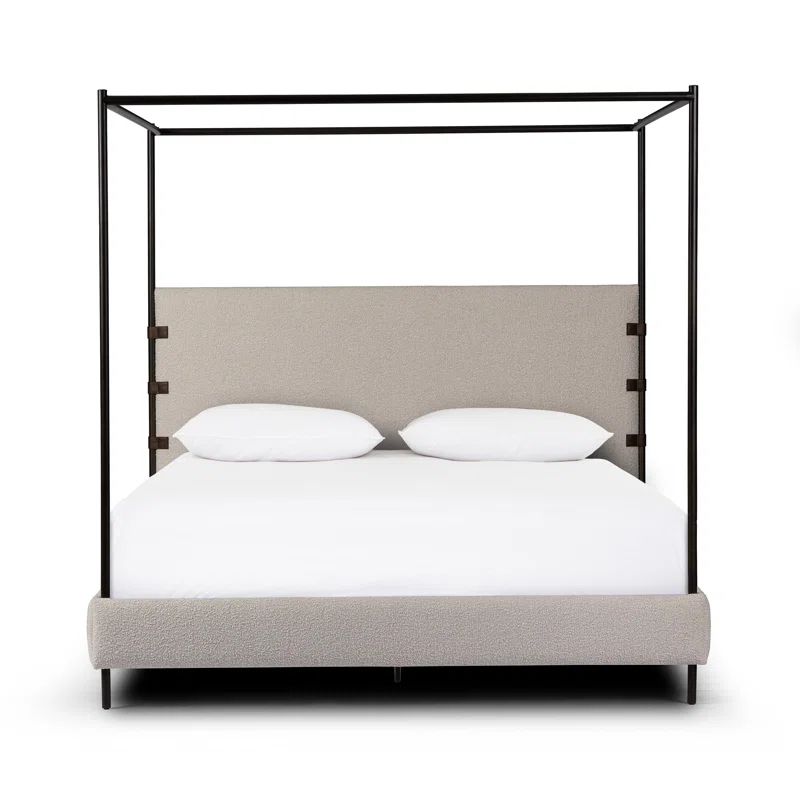 Malo Upholstered Metal Canopy Bed | Wayfair North America