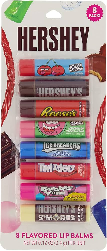 Taste Beauty for Hershey's Chocolate & Candy Flavored Lip Balms - 8 Pack Favorite Candies Flavor | Amazon (US)