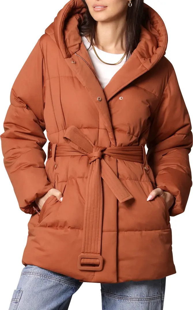 Avec Les Filles Water Resistant Hooded Puffer Jacket | Nordstrom | Nordstrom