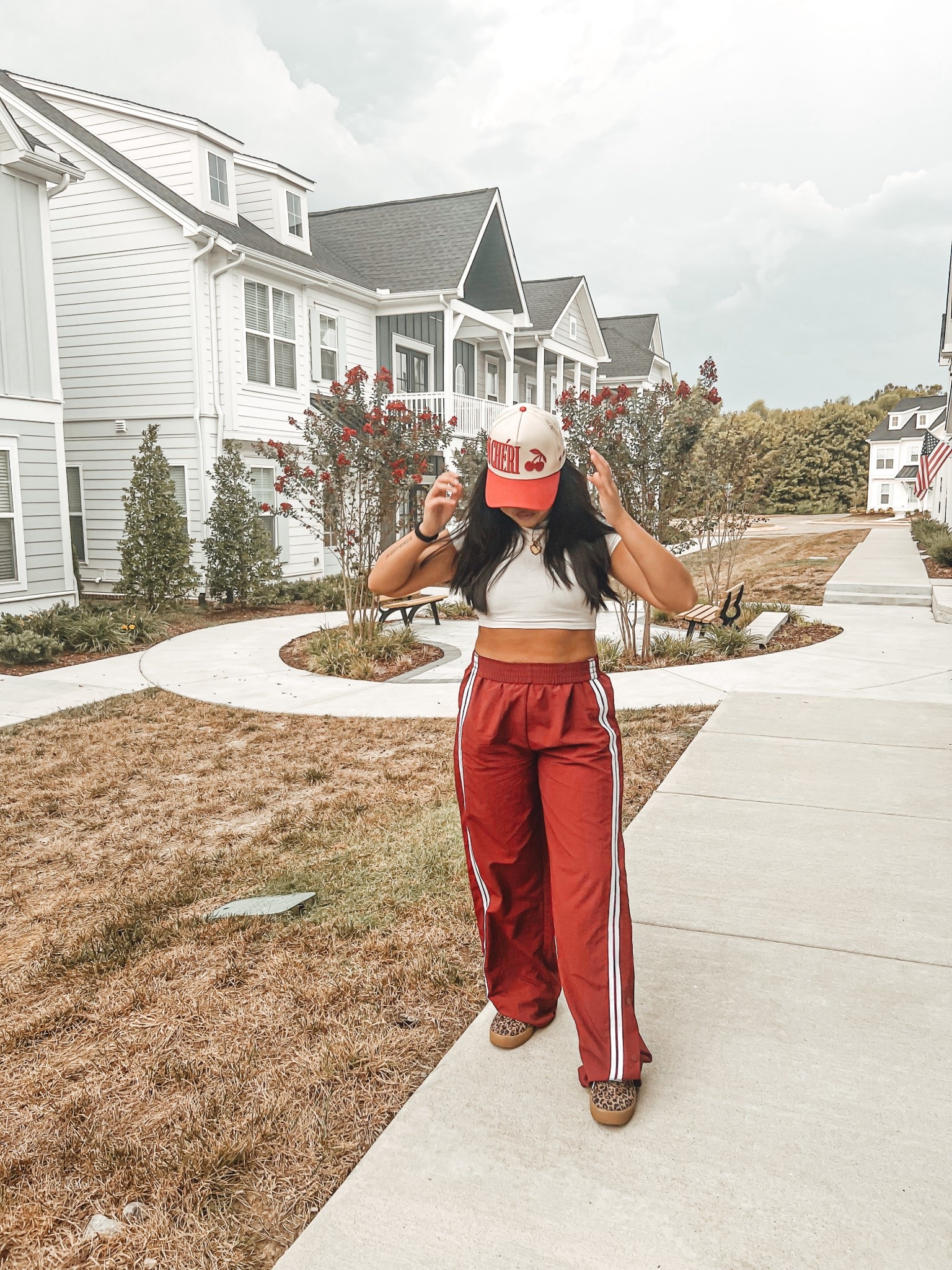 Totally down for this track suit trend. 
Buttons down, wearing a medium here but could’ve gotten a small for sureeee
The color is perfect for fall! 5’2 and these were super long but love love love 

#LTKSeasonal #LTKFindsUnder50