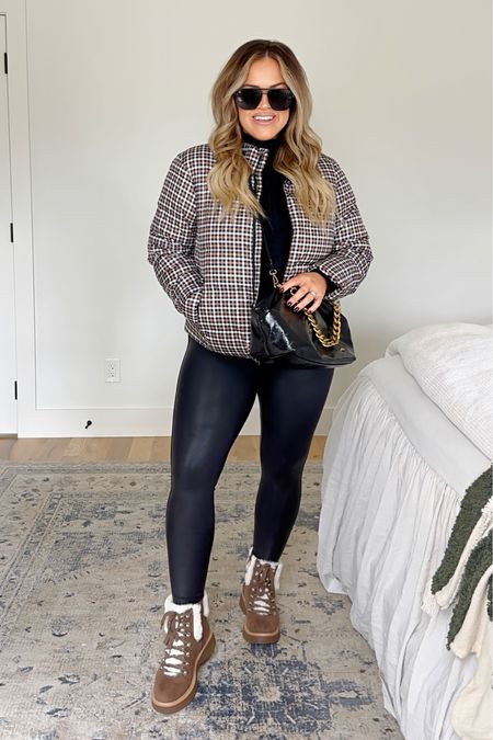 ‘Tis the season for cozy puffers and fun accessories with #walmartfashion #walmartpartner I have been loving this neutral puffer paired with my faux leather leggings. I paired both items with a super soft turtleneck sweater and furry ankle boots with memory foam!  

Jacket - size large 
Sweater - size large
Leggings - medium *size down these run big 
Shoes - TTS

#LTKSeasonal #LTKstyletip #LTKshoecrush