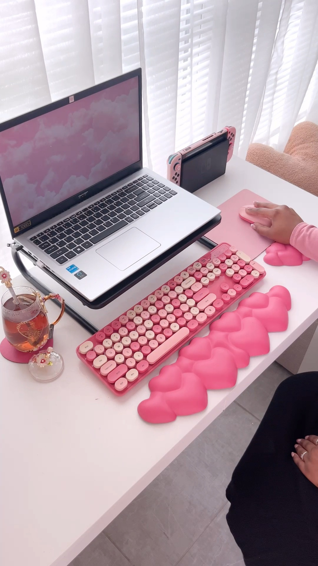 Pink desk setup 💕 

#LTKVideo #LTKGiftGuide #LTKhome