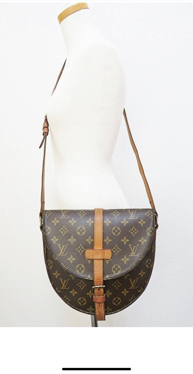 Louis Vuitton Vintage Chantilly Crossbody Archer Bag Authentic Leather Made in France Gold Tone B... | Etsy (US)
