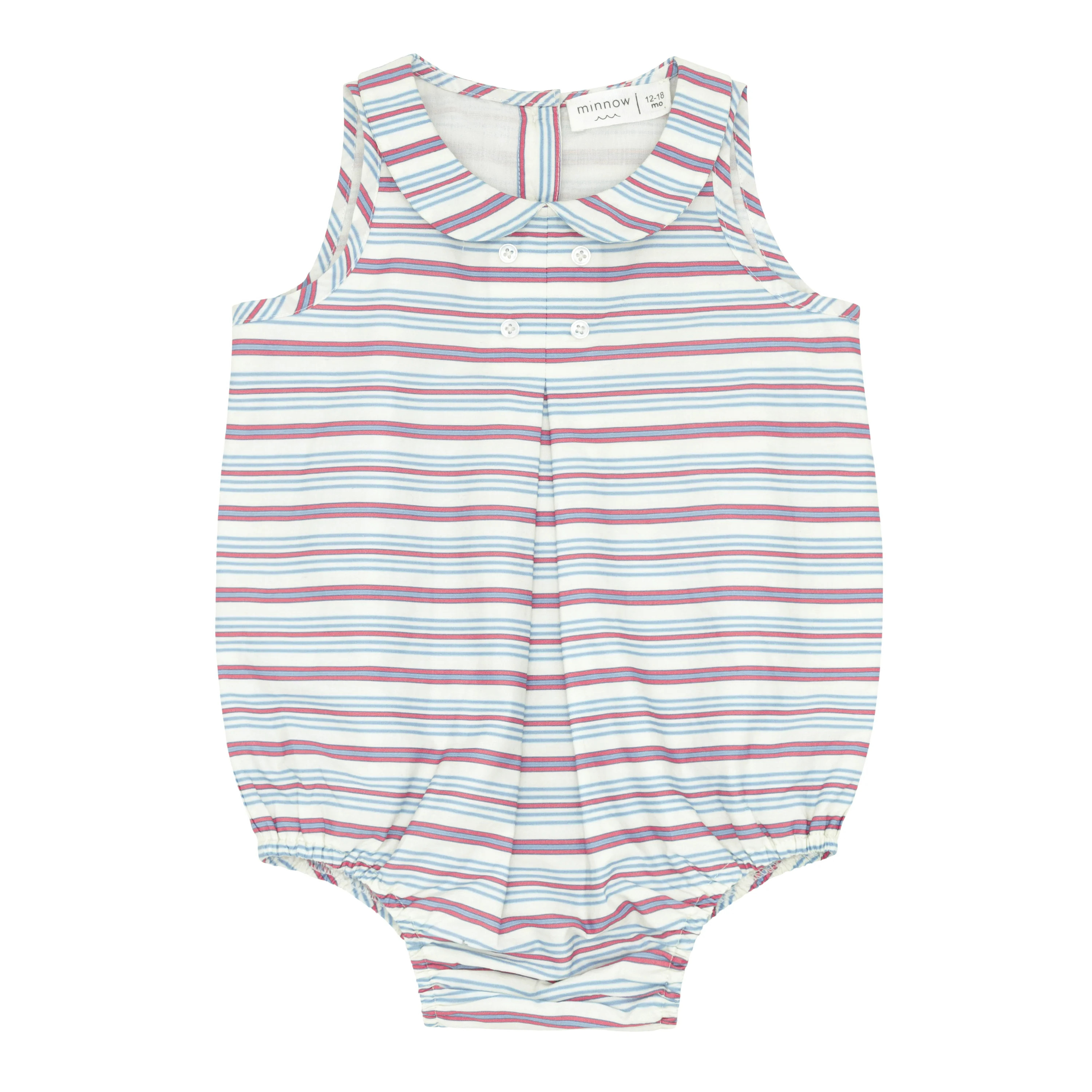 baby vintage stripe bubble romper | minnow