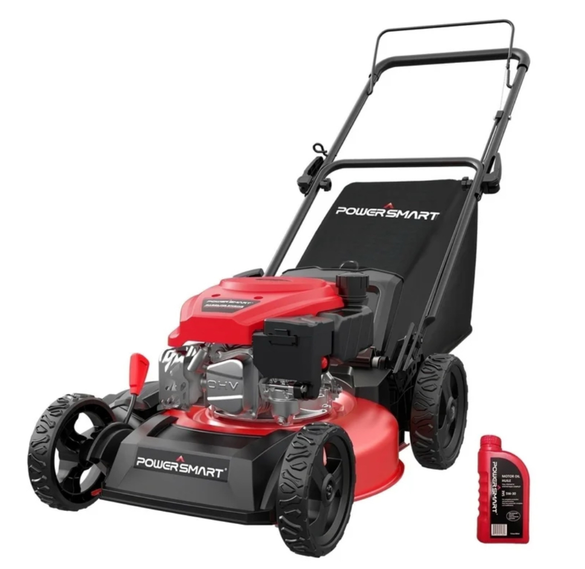 Normally $349 
On sale for $212

PowerSmart 3-in-1 18-inch Gas Push Lawn Mower with 144cc Engine, 6-Position Height Adjustment