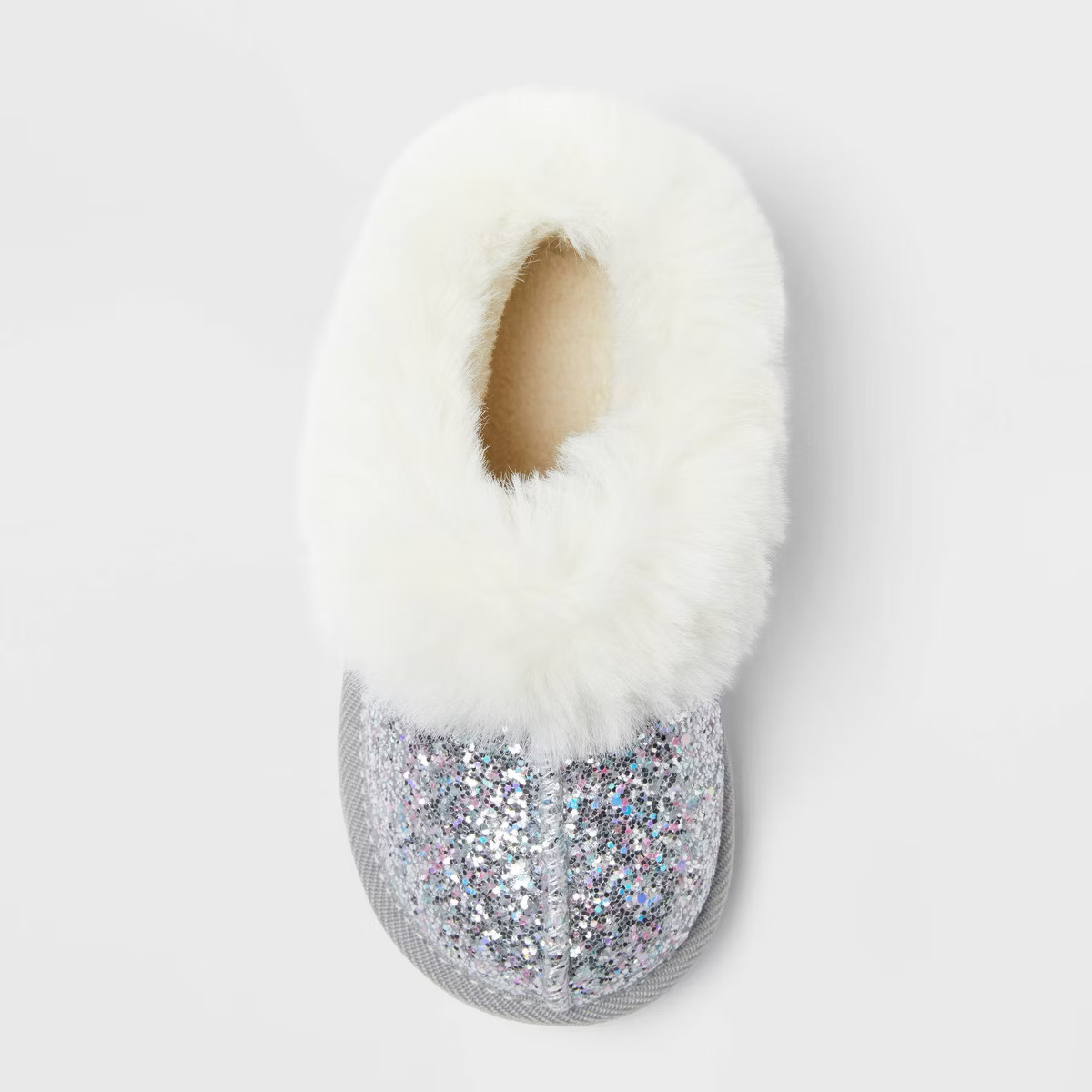 Toddler Piper Faux Fur Cuff Scuff Slippers - Cat & Jack™ | Target