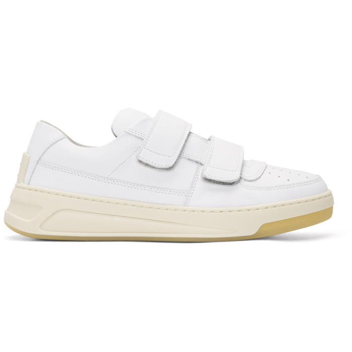 Acne Studios White Pete Strap Sneakers | SSENSE 