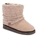 Amazon.com | MUK LUKS Women's Laurel Boots, Stone/Fairy Dust, 8 | Ankle & Bootie | Amazon (US)