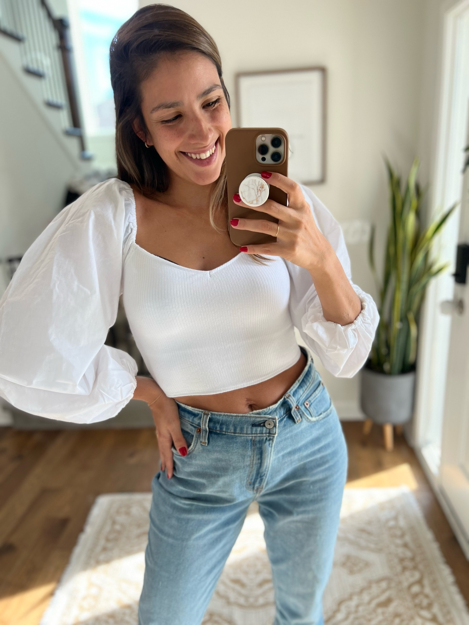 White top + jeans 🤍
#whitetop #momstyle #jeans #competition #abercrombie 

#LTKstyletip #LTKunder100 #LTKFind