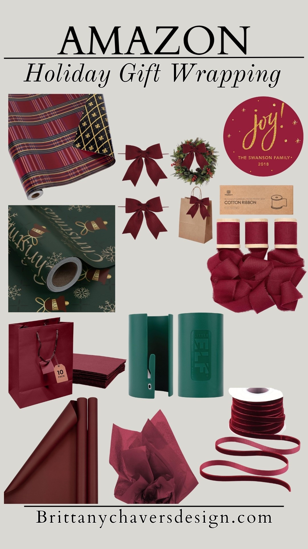 Wrapping paper options for the holidays! 

#LTKGiftGuide #LTKHoliday