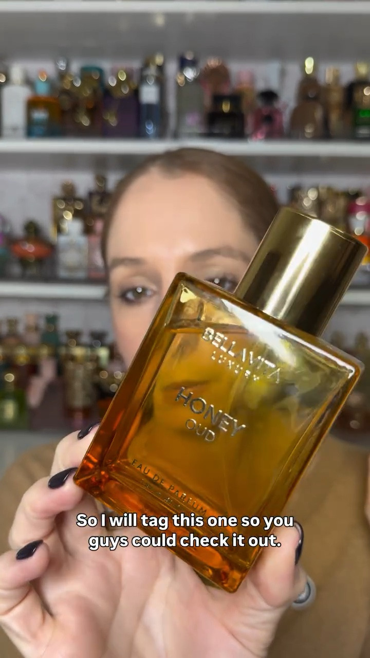My SOTD is Honey Oud by @bellavitaluxury_official . Shop it on my LTK. 🔗 in bio . #perfume #fragrance #sotd #scentoftheday #fragrancelover #smellgood