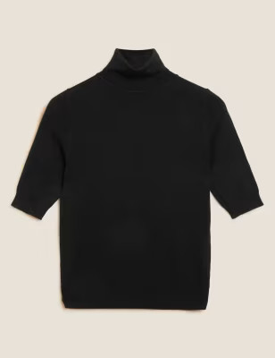 Roll Neck Fitted Jumper | M&S Collection | M&S | Marks & Spencer (UK)