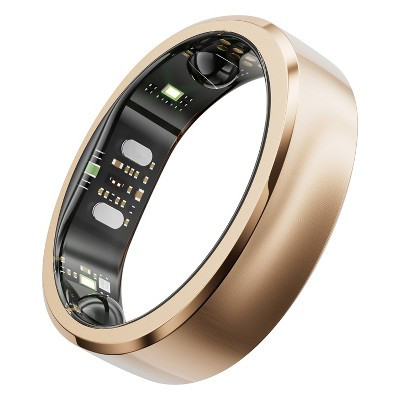 RingConn® Gen 3 Smart Ring with Vascular Health Insights, Vibration Alerts, Sleep Apnea Monitoring, Charging Case in Brushed Rose Gold, Size: 8 | Target