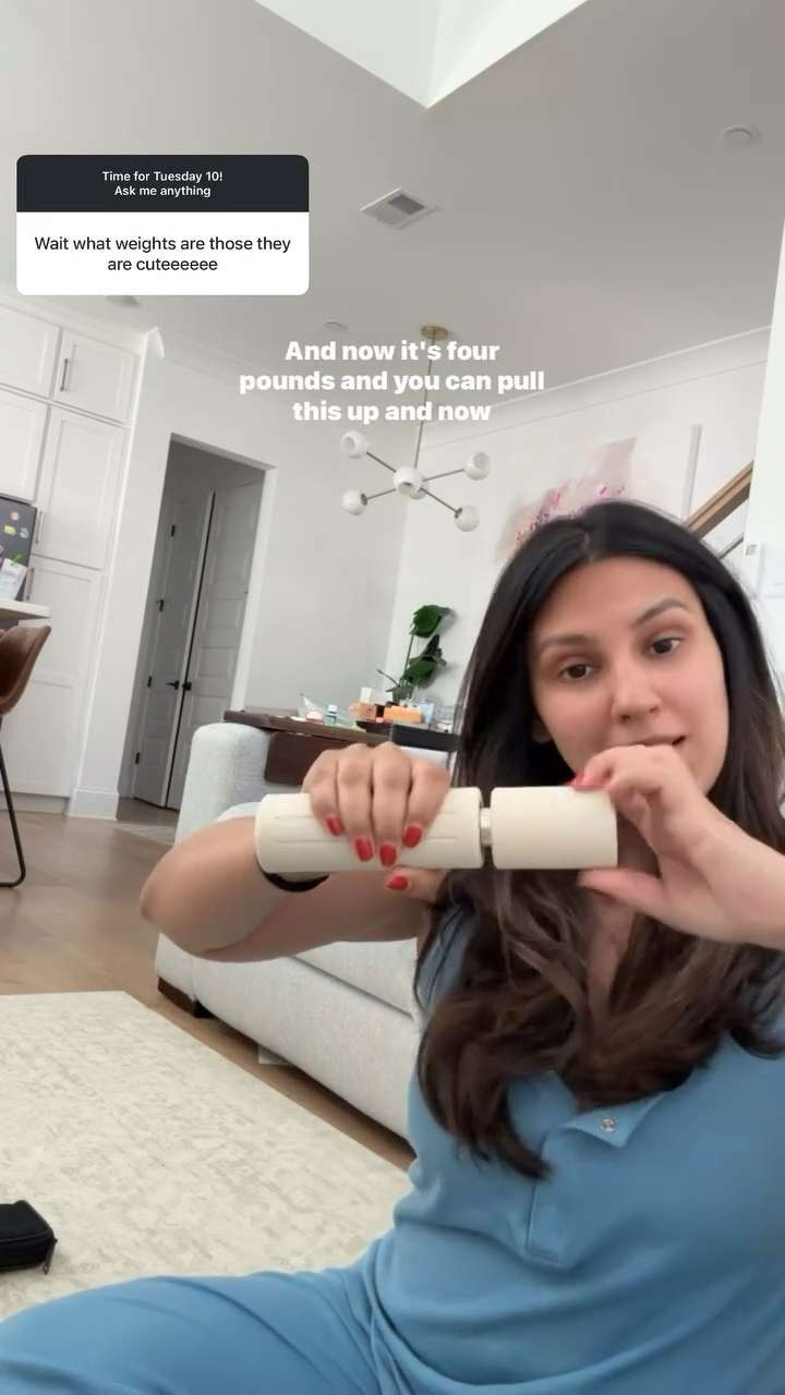 I started to show up imperfectly into strength training. I bought Stakt weight last December which basically can go up to six pounds. I like that they’re small weights so I can easily add into my routine. (You can also use this code SABRINAM15). The other one is bala bangles for added weights. 

 #LTKdayinmylife #LTKmomlife