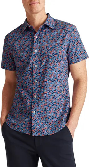 Bonobos Rivie Slim Fit Short Sleeve Stretch Button-Up Shirt | Nordstrom | Nordstrom