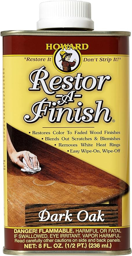 HOWARD RF8 Products Restor-A-Finish, 8 oz, Dark Oak, 8 Fluid Ounces | Amazon (US)