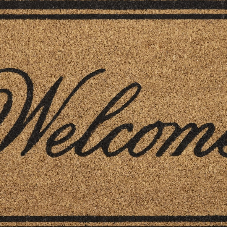 My Texas House Black Border Welcome Outdoor Coir Mat, 18" x 47" | Walmart (US)