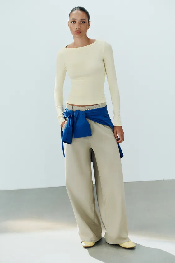 BOAT-NECK T-SHIRT | Zara UK