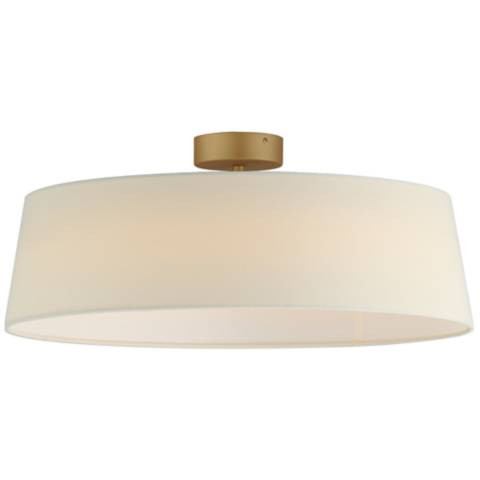 Paramount 21 1/4" Wide Natural Aged Brass LED Ceiling Light - #0002E | Lamps Plus | Lamps Plus