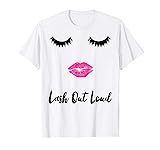 Lash Out Loud Sexy Face Lashes Lips T-Shirt | Amazon (US)