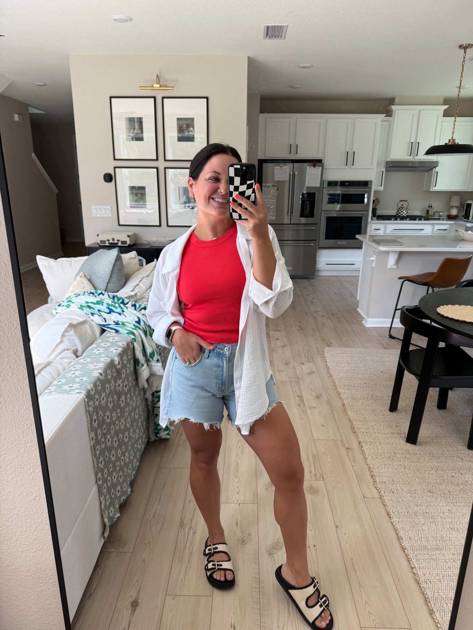 Love this outfit, the shorts are so comfortable and aren’t too short or too tight on the legs. & the top is the perfect cropped length without showing any skin 👏🏼 

#LTKFindsUnder50 #LTKStyleTip #LTKFindsUnder100