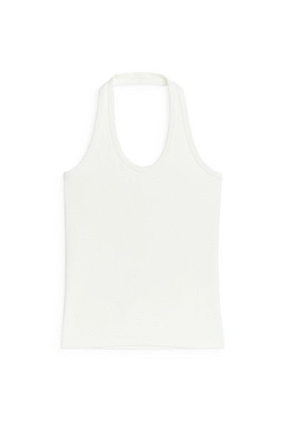 Halterneck Top – White – Women – ARKET GB | Arket UK