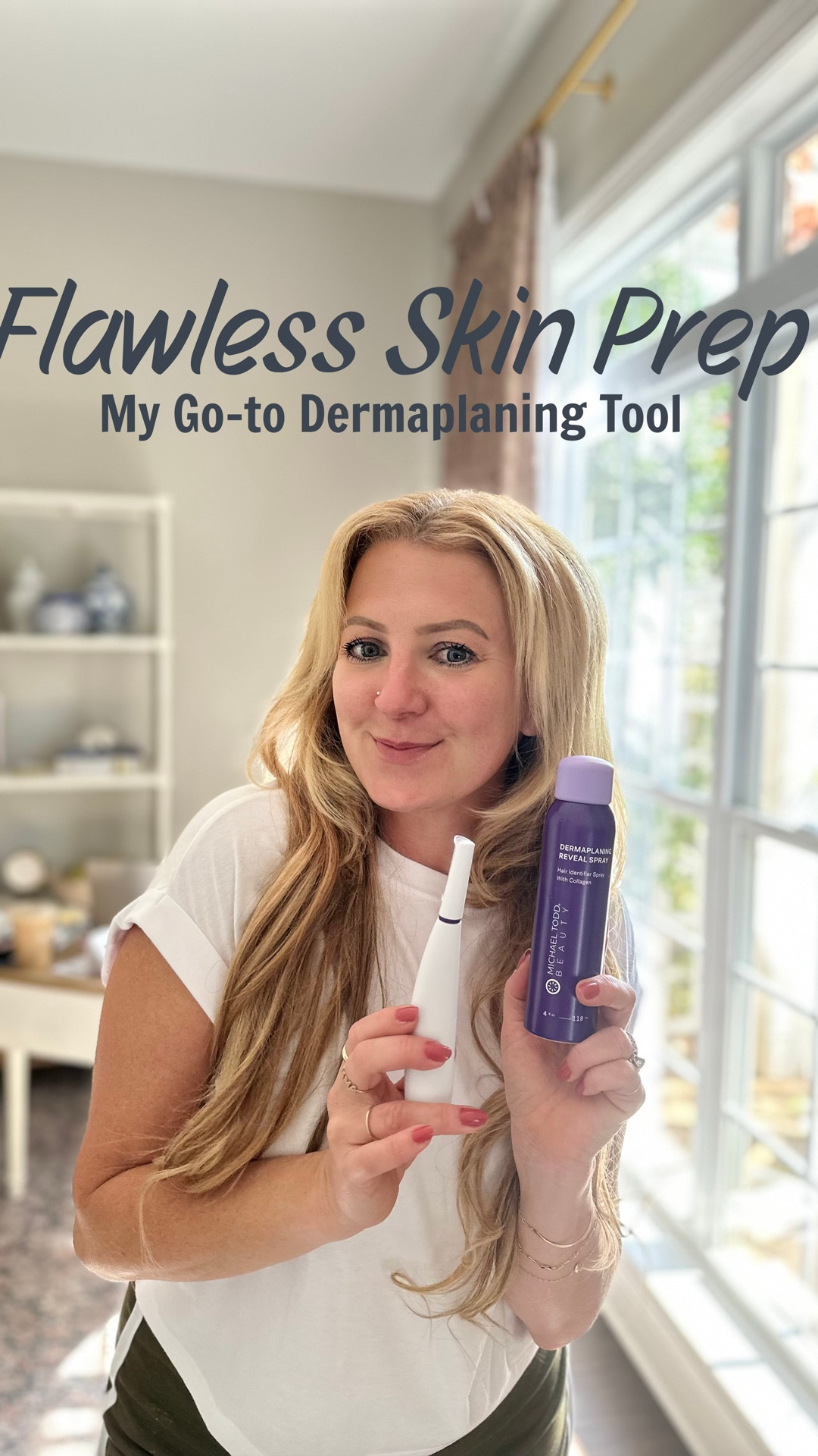 This dermaplaning tool removes peach fuzz + dead skin, helps serums + moisturizers absorb deeply, and leaves your face perfectly smooth for makeup. A true beauty essential that makes self-care feel luxe yet simple.

✨ Shop the exact tool below!#ad #LTKGlow #LTKSkincare #DermaplaningTool #GlowingSkinSecrets #FlawlessBase #MakeupSkinPrep #BeautyToolsILove #LTKFinds 

#LTKSaleAlert #LTKOver40 #LTKBeauty