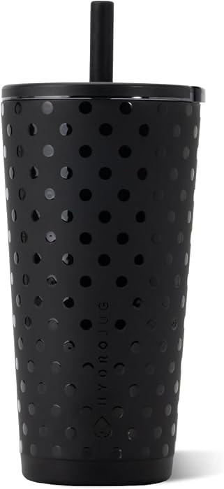 HydroJug Polka Dot Everyday Tumbler 20 oz, Ceramic-Lined, Noir Satin | Amazon (US)